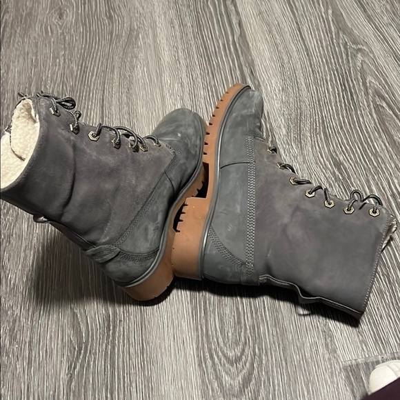 Timberland Gray Ankle Boots Sturdy Sole Rugged Style - Picture 6 of 8